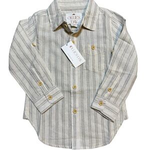 Ollie’s Day Striped Kids Shirt